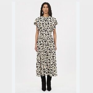 Ulla Johnson Anais midi dress in moonstone size 4